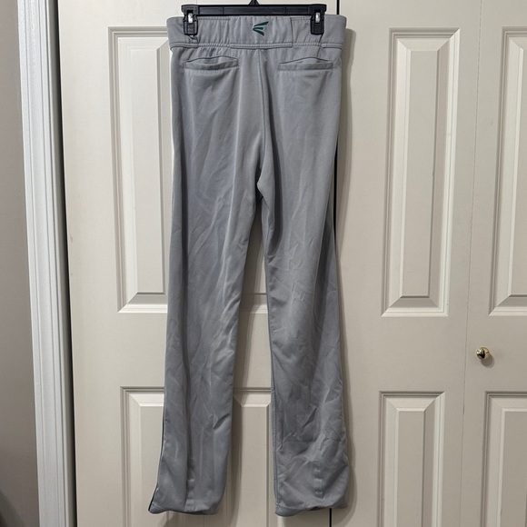 Easton Men's Baseball Gray Pants with Green pin stripe. - Picture 2 of 5